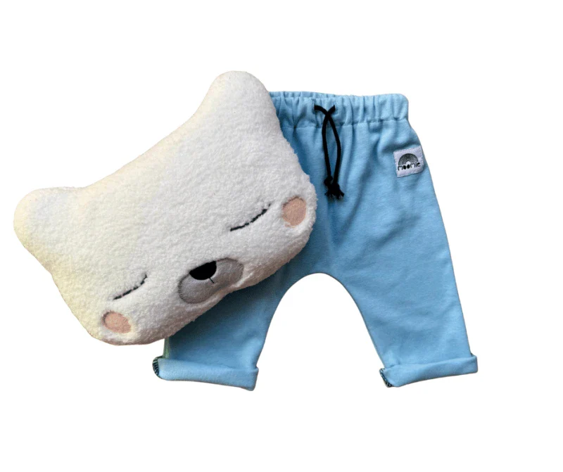 Pantalon jogpant bleu ciel pour bébé - Moomie - Image 5