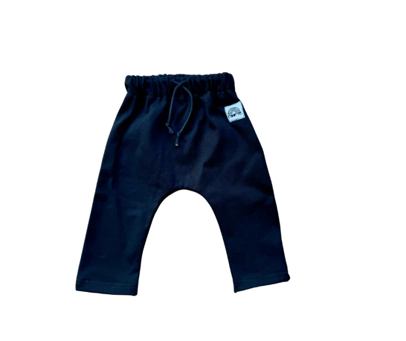 Pantalon jogpant noir pour bébé fabriqué en France - Moomie - Image 3