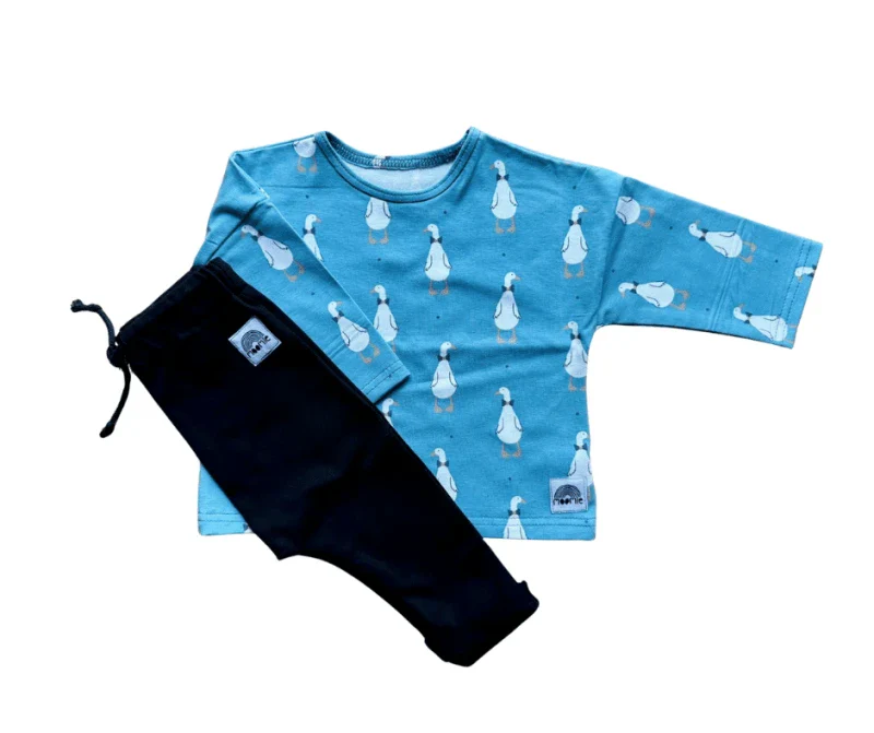 Pantalon jogpant noir pour bébé fabriqué en France - Moomie - Image 4