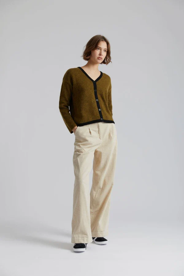 Pantalon large en velour et coton bio beige - Tiger - Image 3