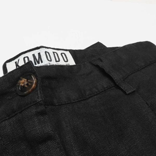 Pantalon pour femme en lin bio noir - Lion - Image 4