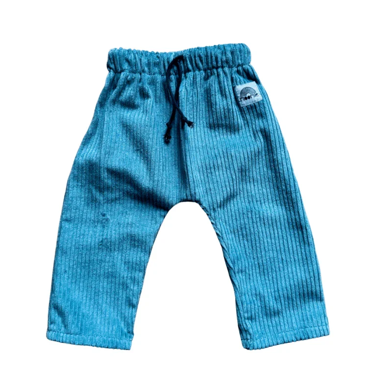 Pantalon velours bleu  pour bébé - Moomie - Image 3