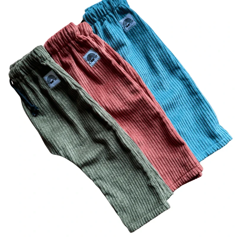 Pantalon velours terracotta fabriqué en France - Moomie - Image 3
