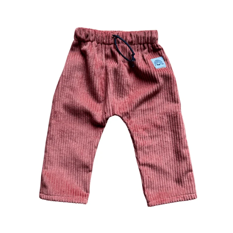 Pantalon velours terracotta fabriqué en France - Moomie - Image 4