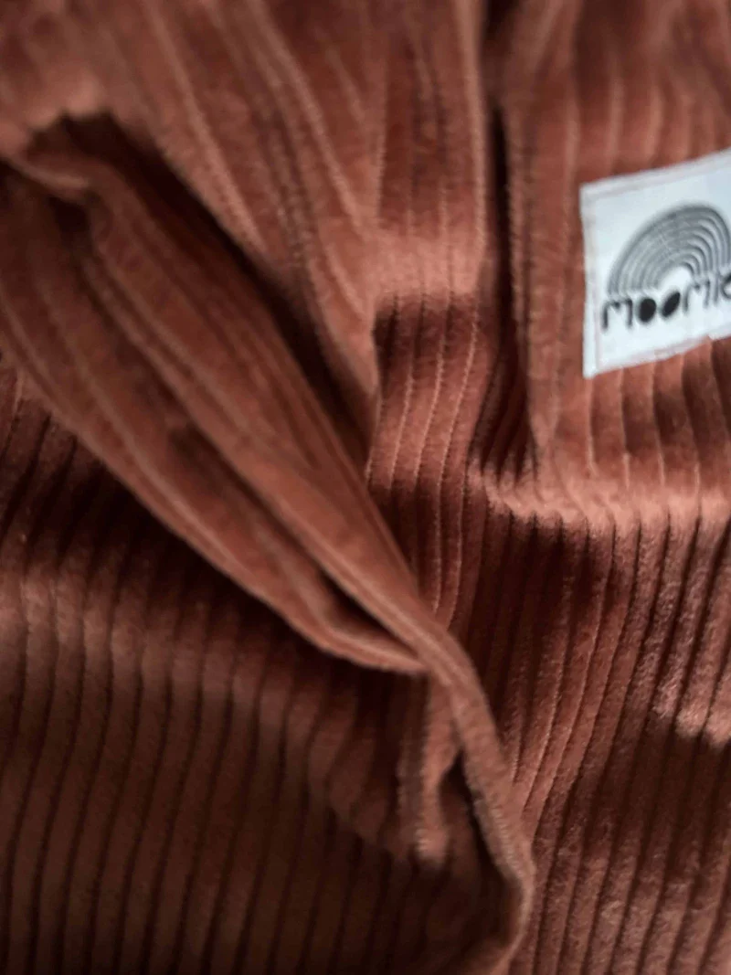 Pantalon velours terracotta fabriqué en France - Moomie - Image 6