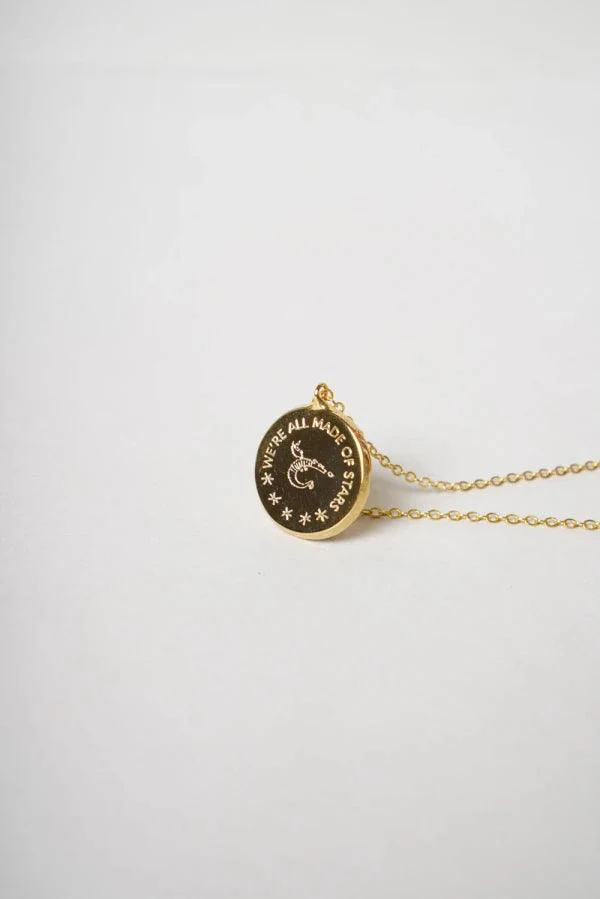 Pendentif signe astrologique doré - Bélier - Image 2