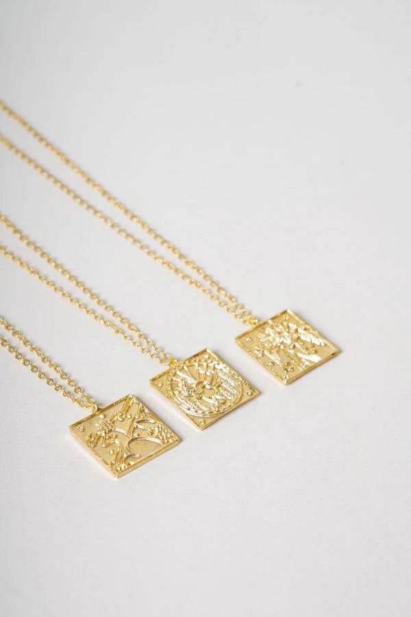 Pendentif signe astrologique doré - Taureau - Image 2