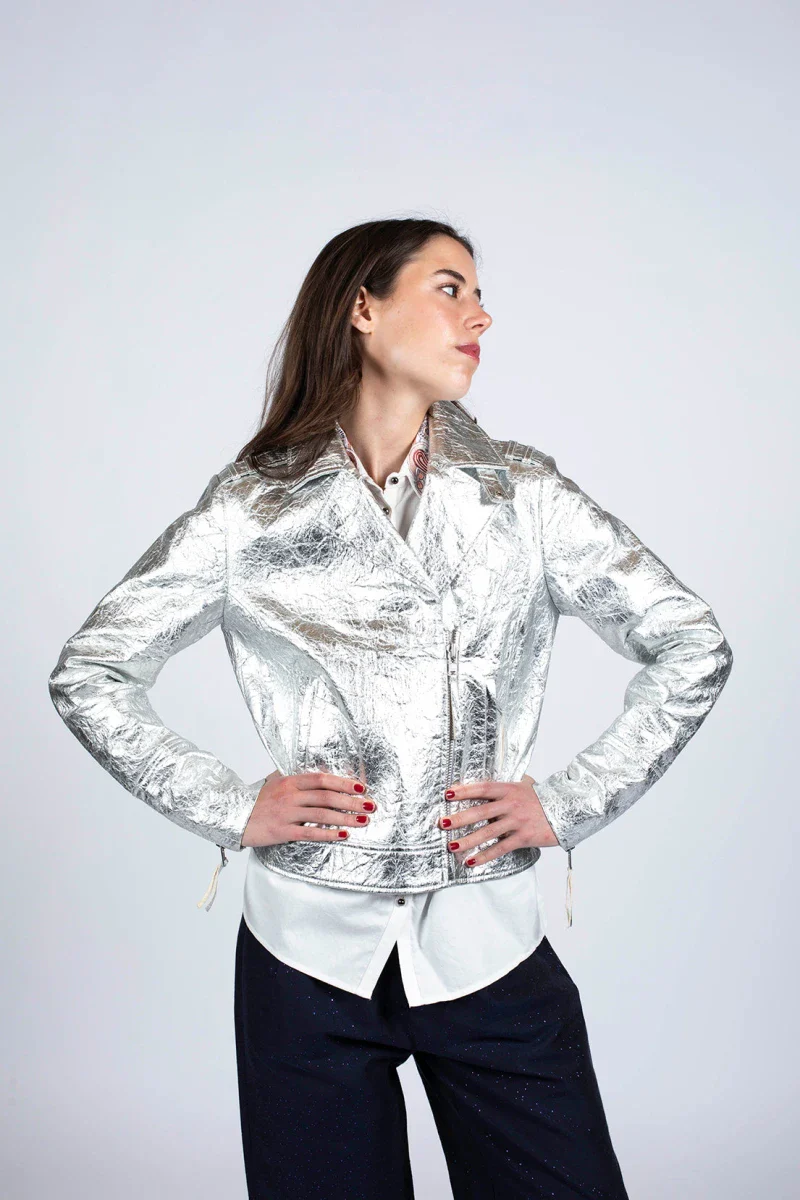Veste argenté unisexe fait à partir de fécule de maïs - Image 3