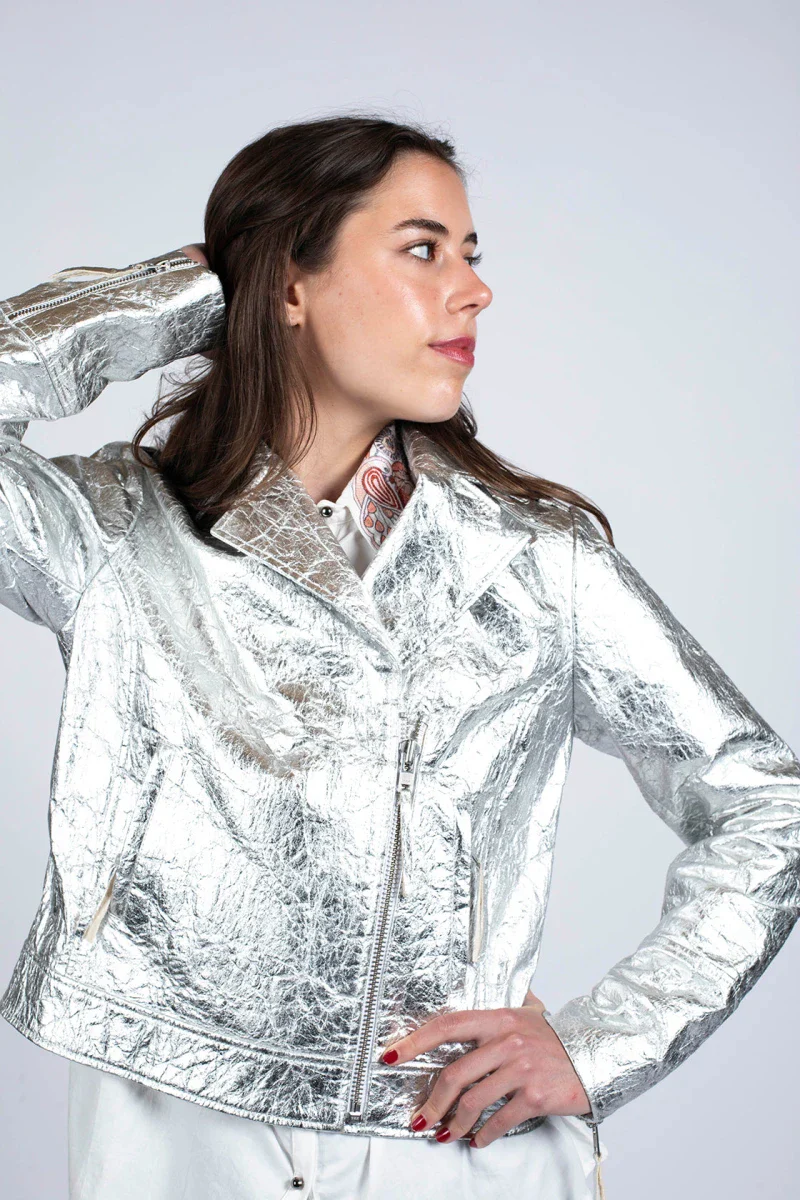 Veste argenté unisexe fait à partir de fécule de maïs - Image 6