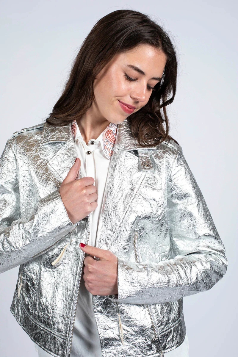 Veste argenté unisexe fait à partir de fécule de maïs - Image 7