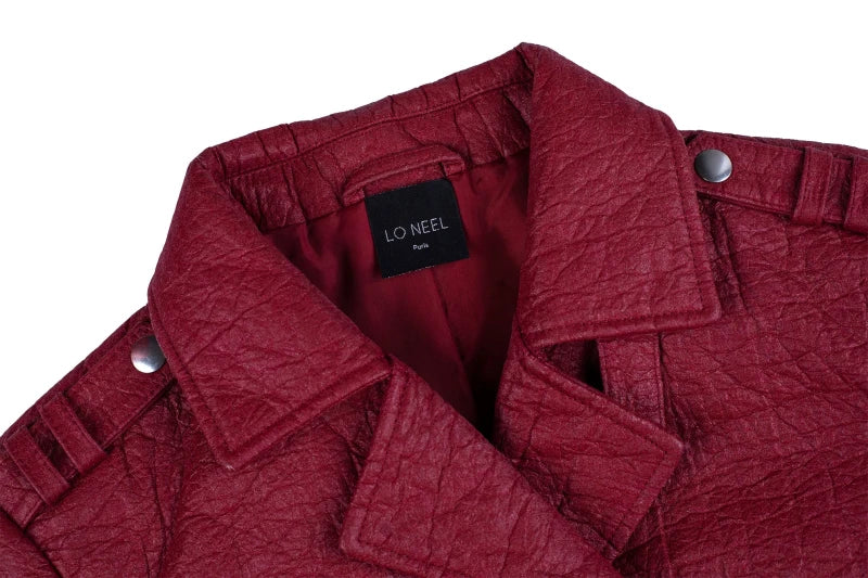 Perfecto rouge en fibre d’ananas bio - Image 9