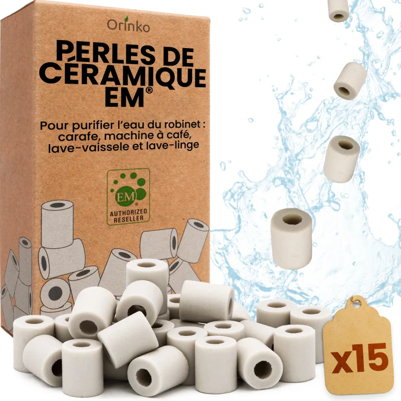Perles de Céramique grises - Boîte de 15 - Image 15