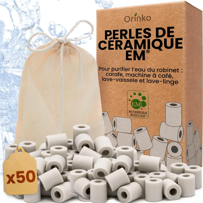 Perles de Céramique grises - Boîte de 50 - Image 9