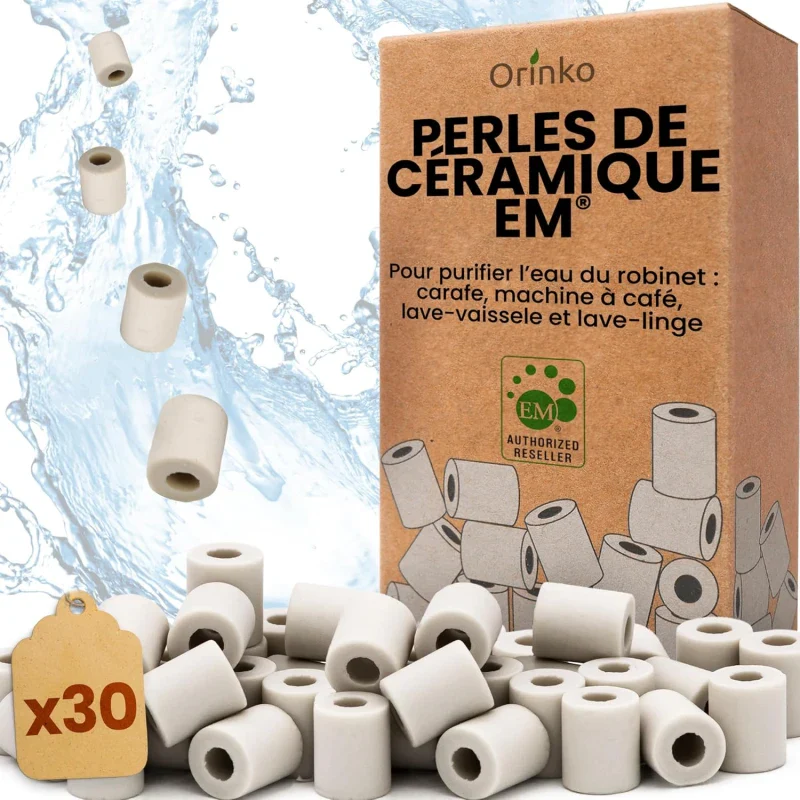 Perles de Céramique grises - Boite de 30 - Image 8