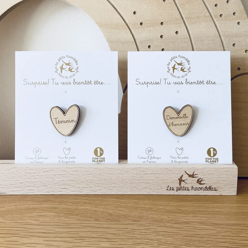 Pin's en bois - Tu vas être Demoiselle d'honneur - Image 6