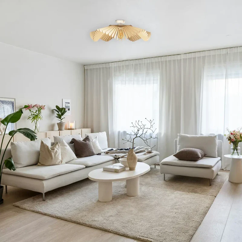 Plafonnier au design de rose - Image 4