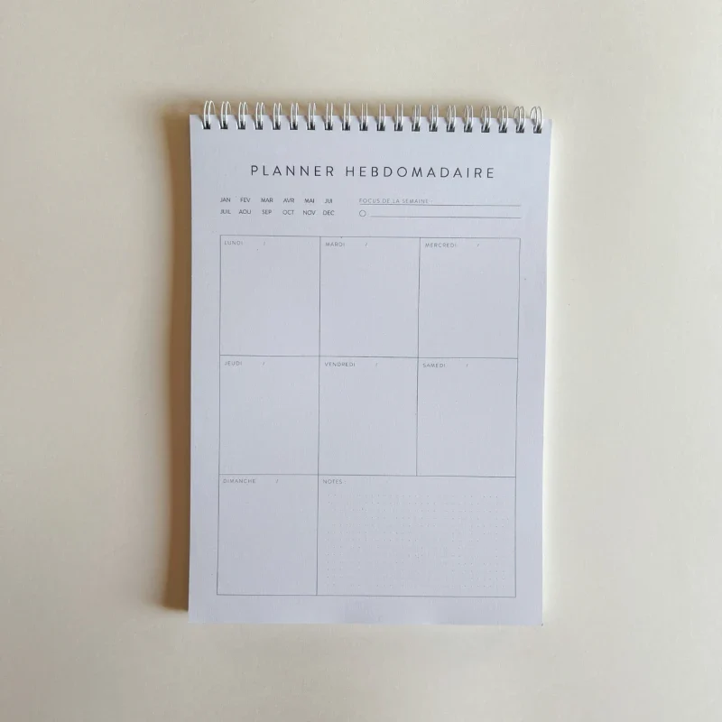 Planner hebdomadaire non daté - Image 4