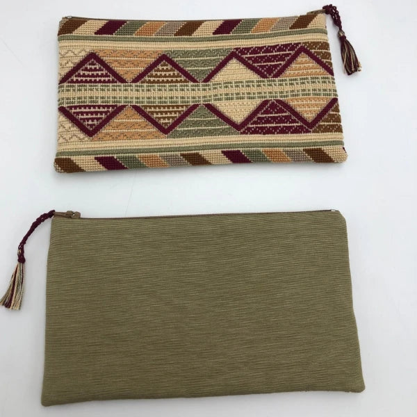 Pochette colorée avec fermeture brodée à la main I Plusieurs motifs - Image 11