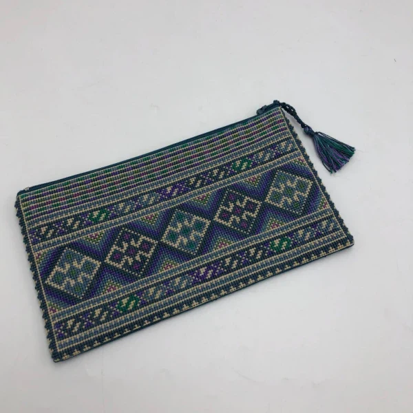 Pochette colorée avec fermeture brodée à la main I Plusieurs motifs - Image 15