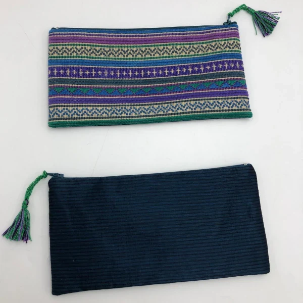 Pochette colorée avec fermeture brodée à la main I Plusieurs motifs - Image 3