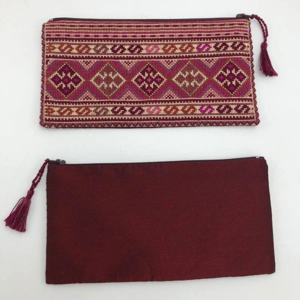 Pochette colorée avec fermeture brodée à la main I Plusieurs motifs - Image 7