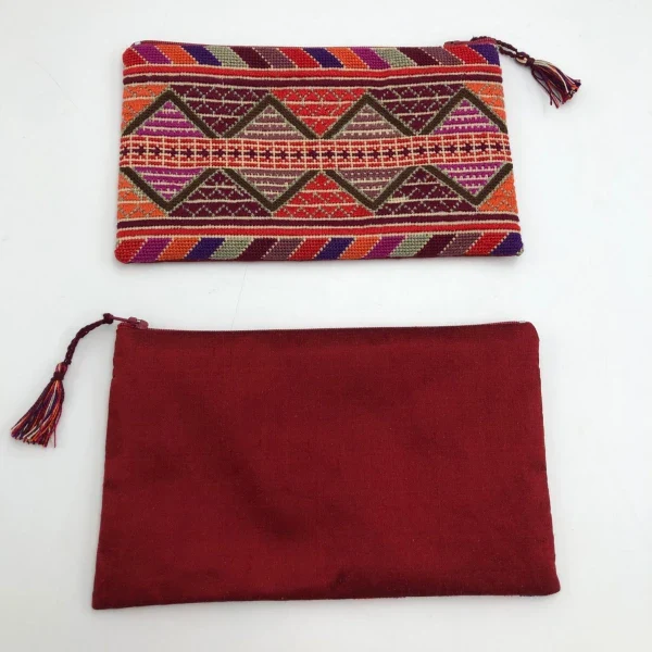 Pochette colorée avec fermeture brodée à la main I Plusieurs motifs - Image 9