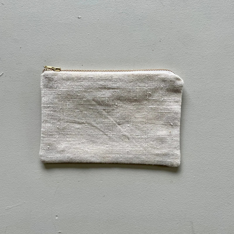 Pochette en coton tissée à la main caramel - Dokmai - Image 2
