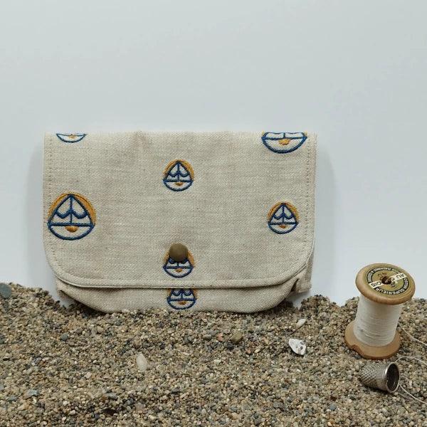 Pochette en lin brodée - Image 7