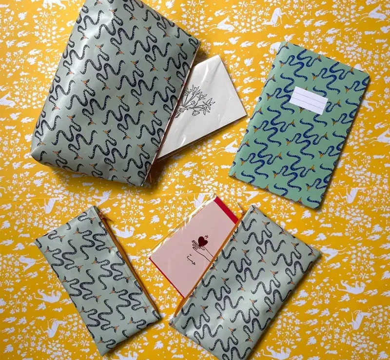 Pochette en toile imperméable - Happy Snake - Image 8
