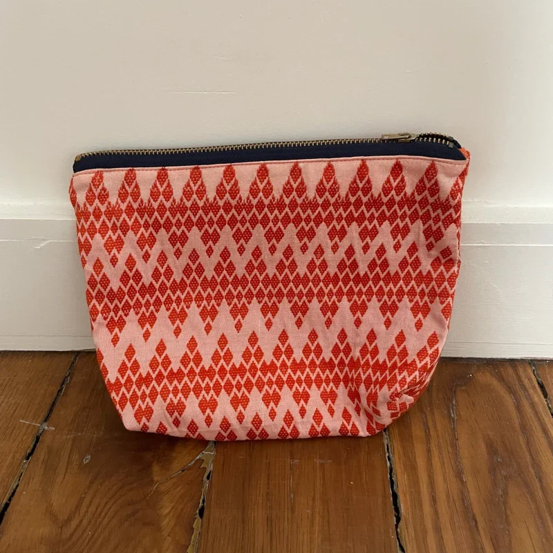 Pochette tissée à la main rouge - Kachin - Image 4