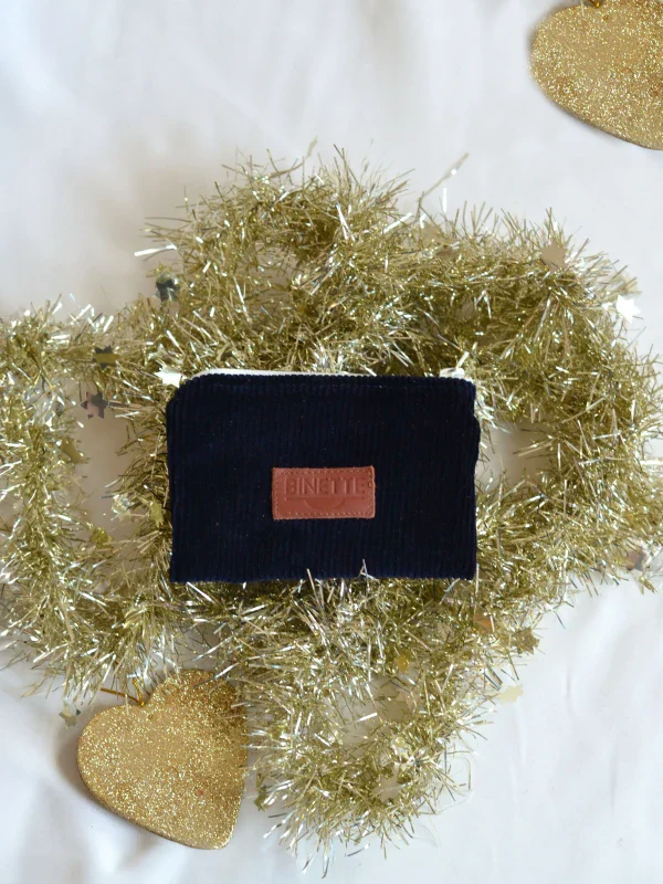 Pochette porte monnaire velourss cotelé - Image 2