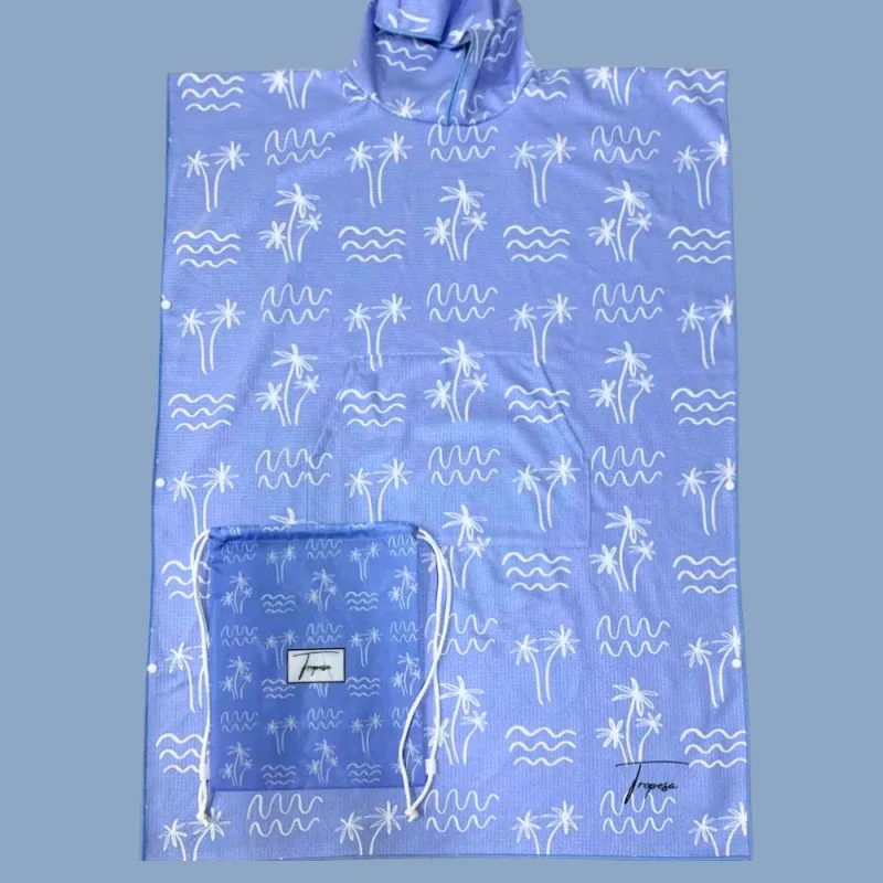 Poncho à capuche pour adulte - Séchage rapide, ultra-absorbant - Lou - Image 13
