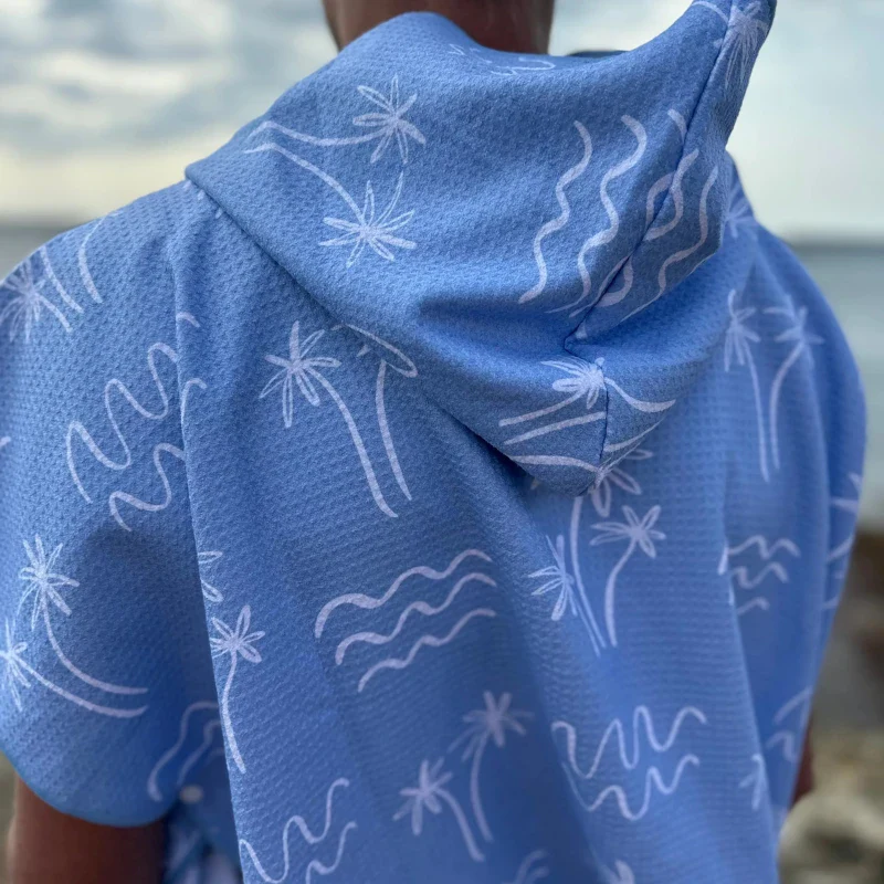 Poncho à capuche pour adulte - Séchage rapide, ultra-absorbant - Lou - Image 7