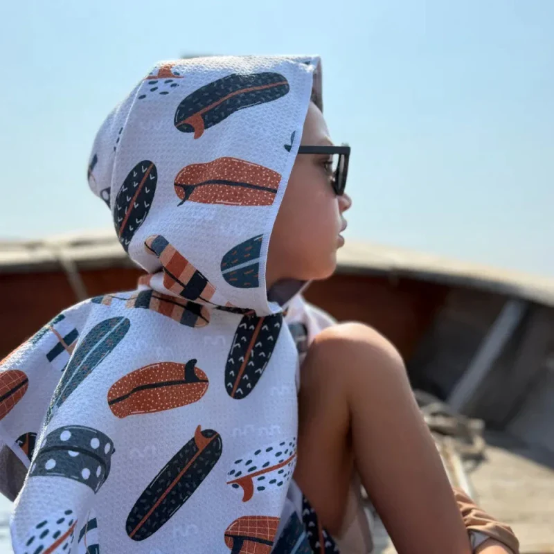 Poncho pour enfant Ă motif surf - Jules - Image 2