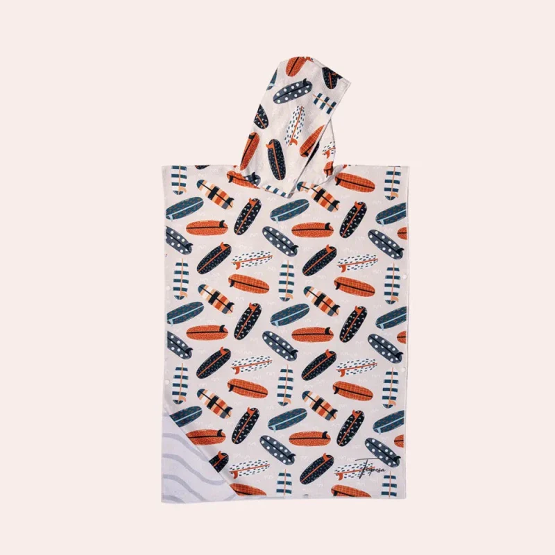 Poncho pour enfant Ă motif surf - Jules - Image 4