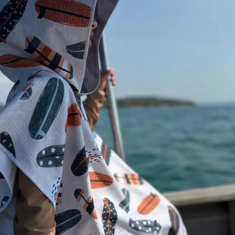 Poncho pour enfant Ă motif surf - Jules - Image 7