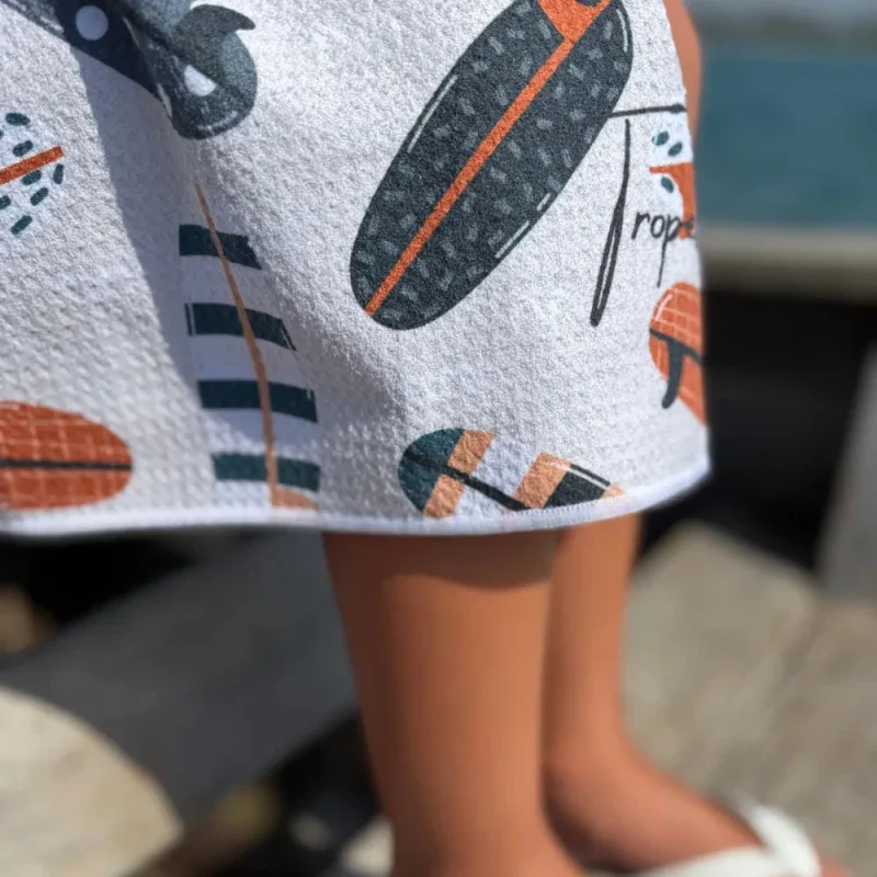 Poncho pour enfant Ă motif surf - Jules - Image 9