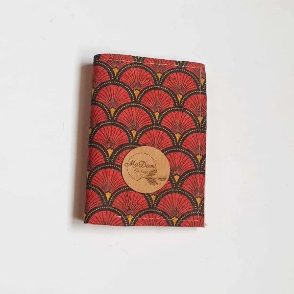 Porte-cartes en liège Nano - Eventail rouge - Image 4