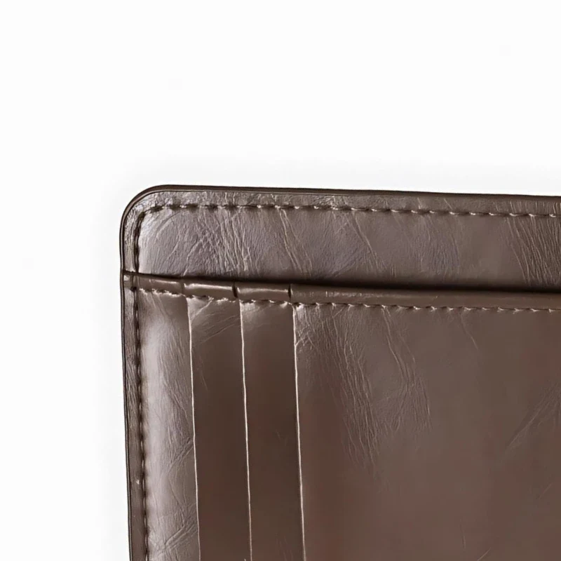 Porte-cartes unisexe végan marron - Image 4