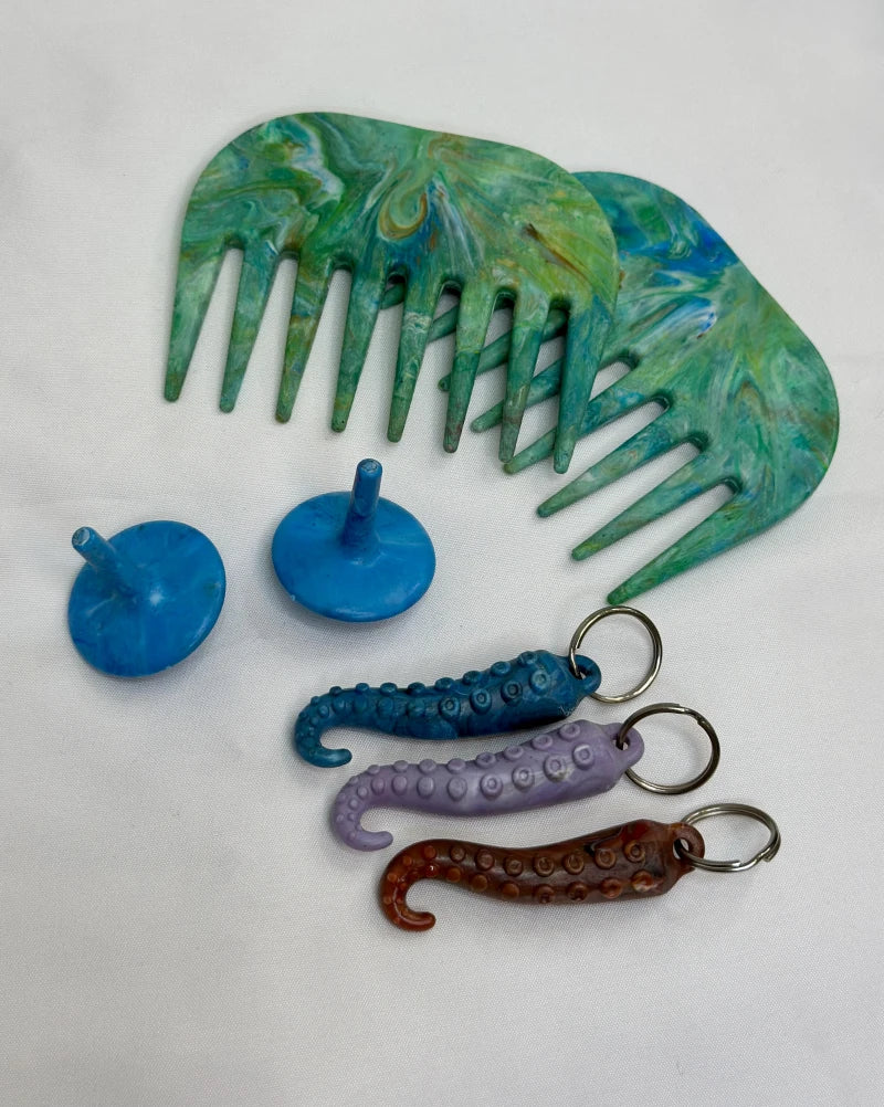 Porte-clefs tentacule en plastique recyclé - Image 6