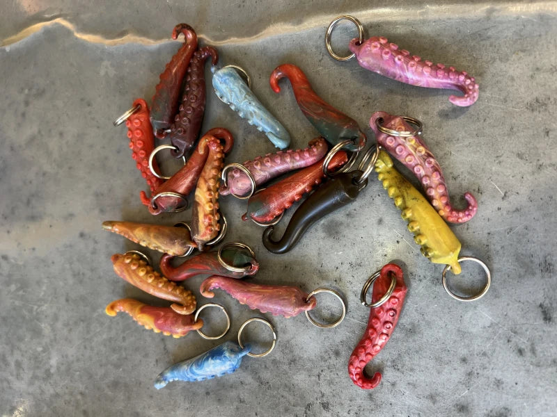 Porte-clefs tentacule en plastique recyclé - Image 7