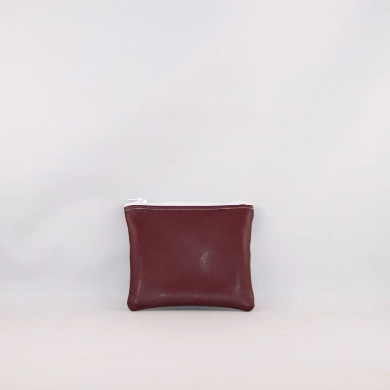 Porte-monnaie alter-cuir de raisin et dentelle - Image 7