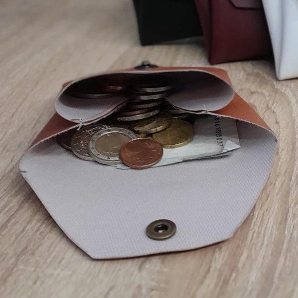 Porte-monnaie origami en alter-cuir de raisin - plusieurs coloris - Image 7
