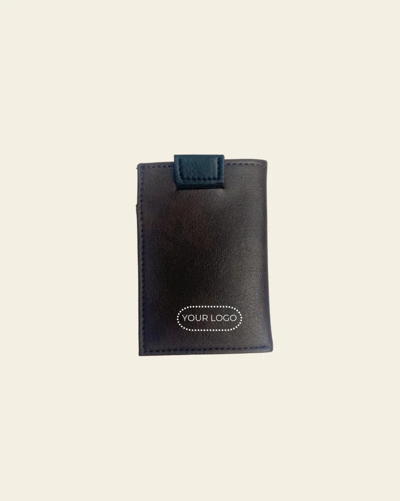 Portefeuille de cartes élégant fait main - marron/noir - Image 11