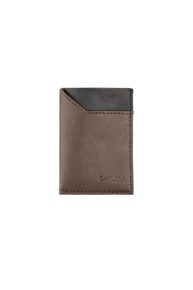 Portefeuille Slim en Cuir vegan - Marron ou Noir - Image 2