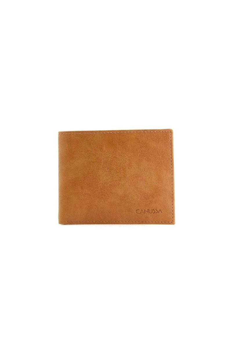 Portefeuille Slim en Cuir vegan - wallet - Camel - Image 2