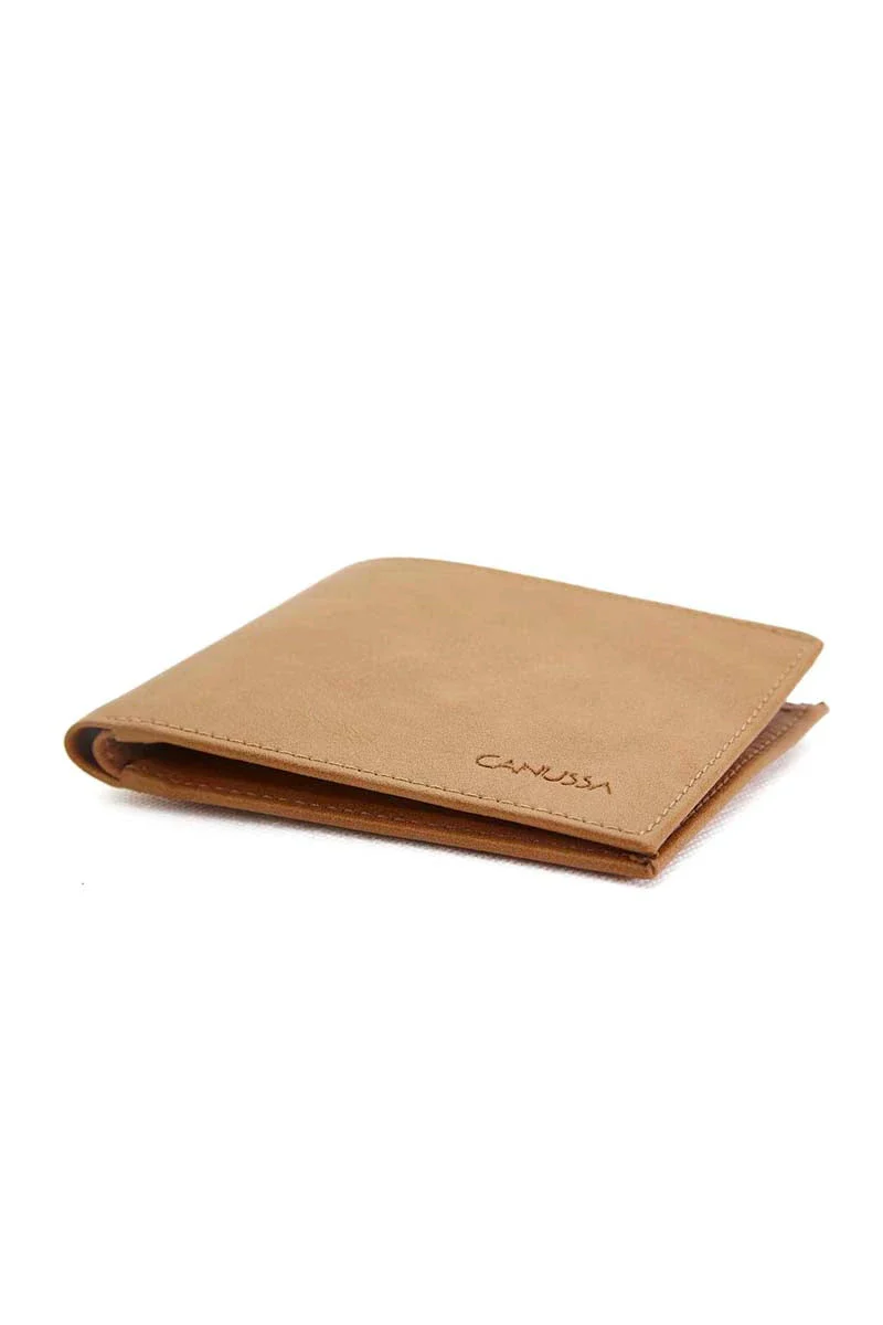 Portefeuille Slim en Cuir vegan - wallet - Camel - Image 3