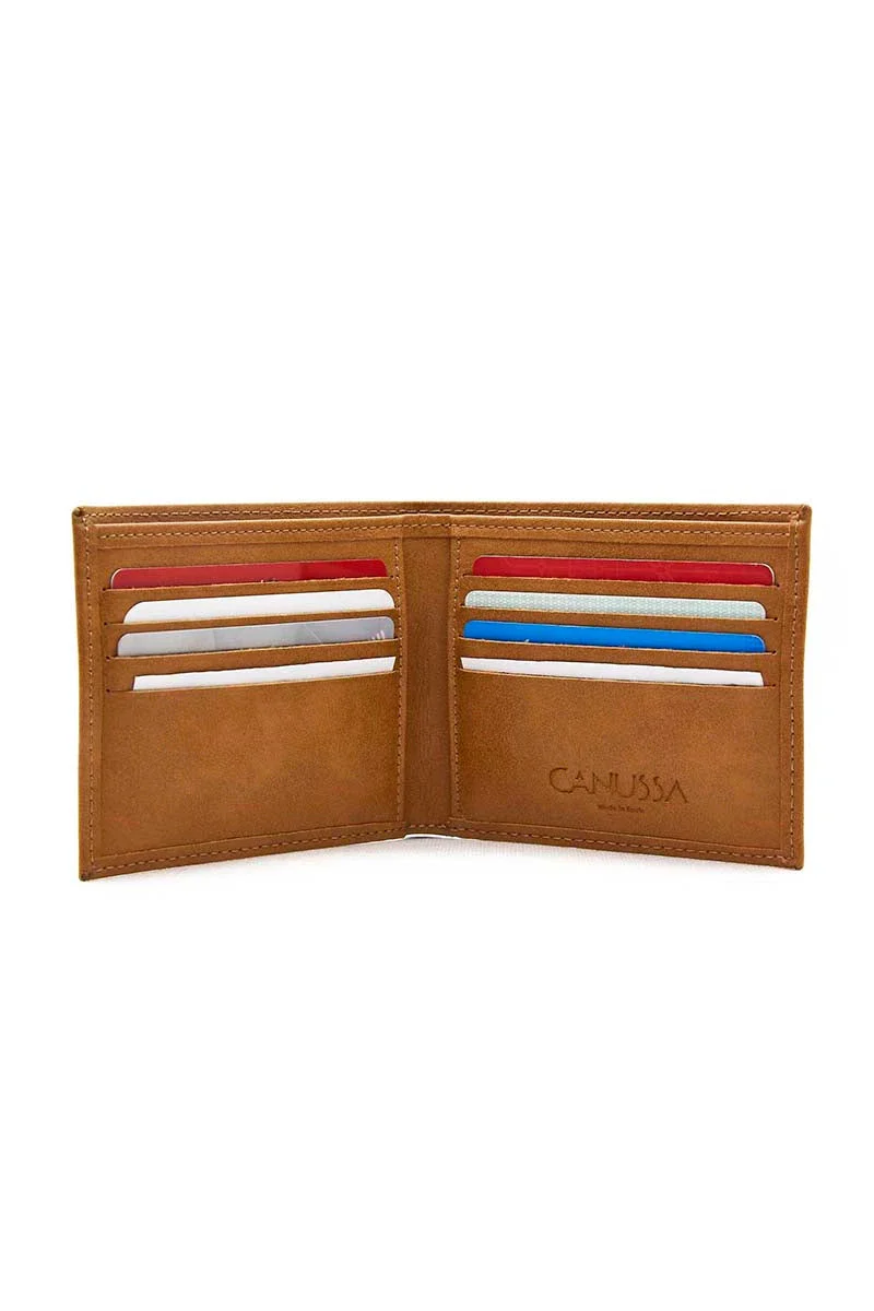 Portefeuille Slim en Cuir vegan - wallet - Camel - Image 5