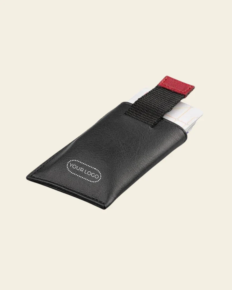 Portefeuille Vegan Élégant - Fait Main en Espagne - noir et rouge - Image 11