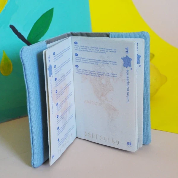 Protège passeport en coton bio - Plusieurs modèles - Image 2